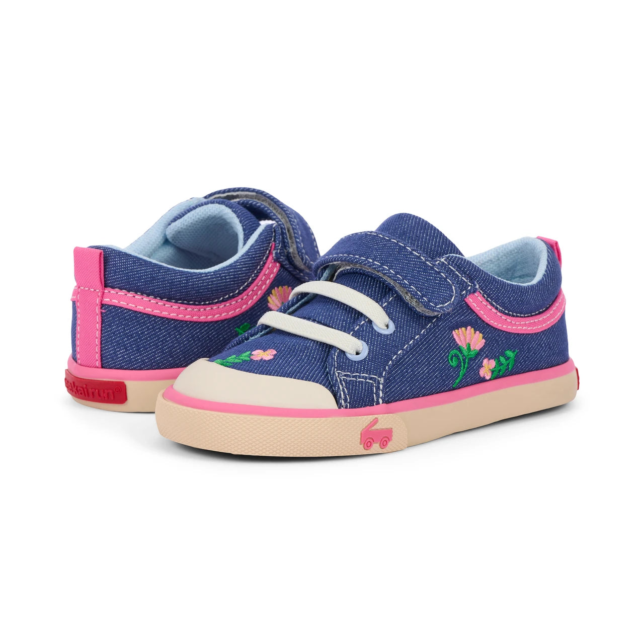 Kristin Blue Denim/Garden | See Kai Run