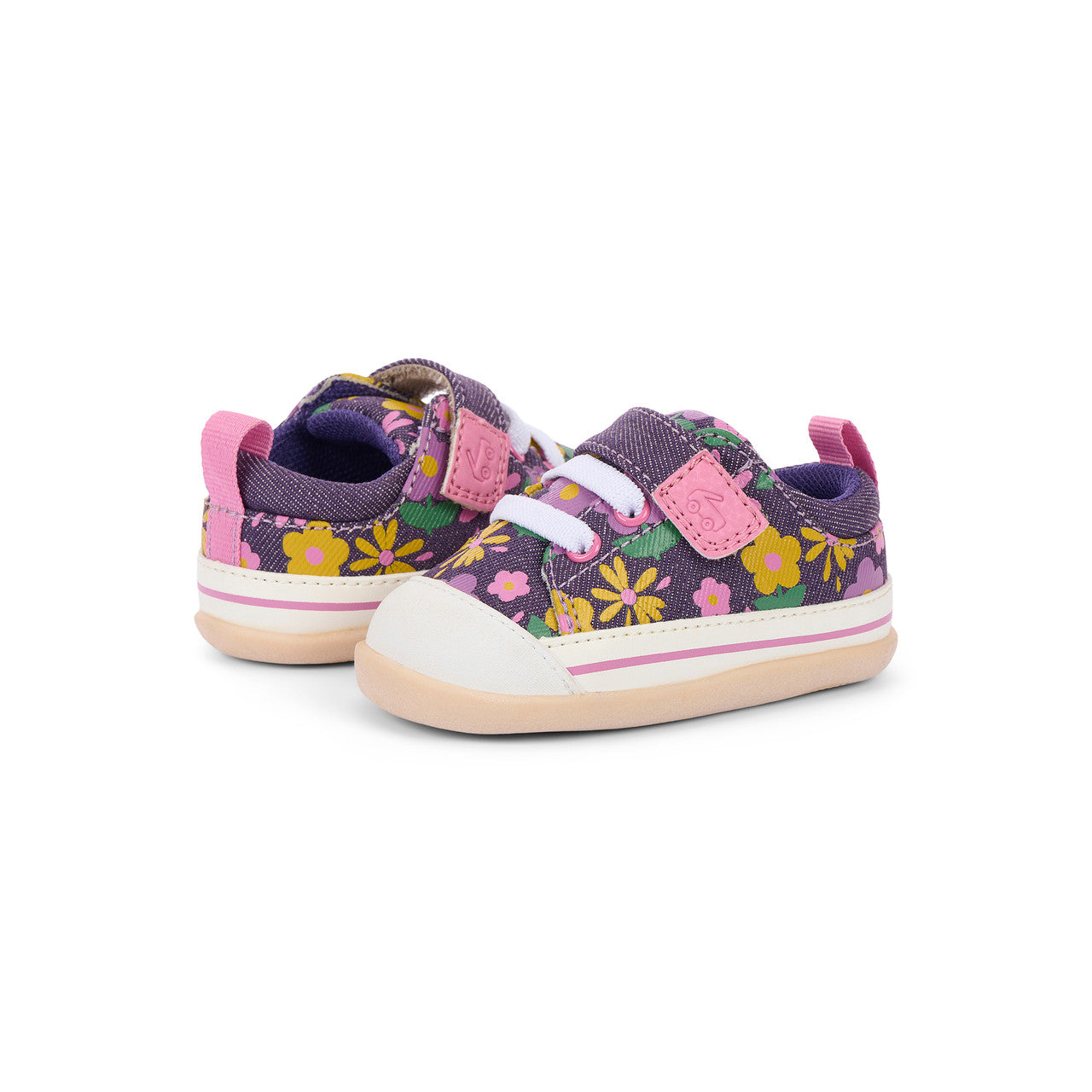 Stevie Mini Purple Floral | See Kai Run