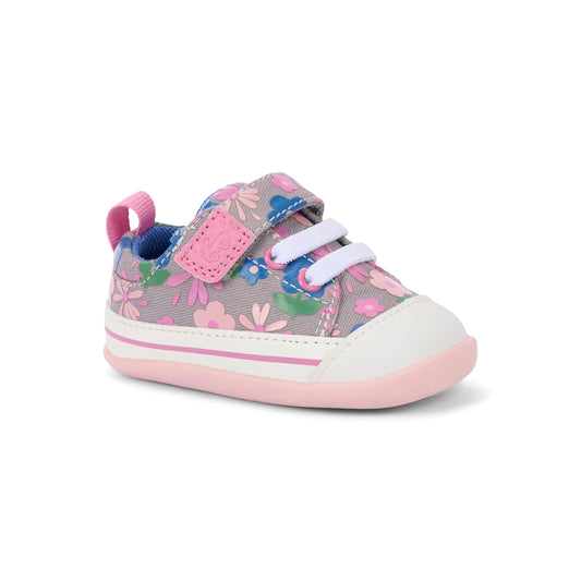 Stevie Mini Gray Floral | See Kai Run