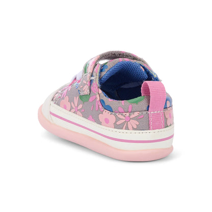 Stevie Mini Gray Floral | See Kai Run