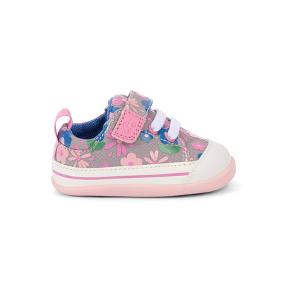 Stevie Mini Gray Floral | See Kai Run