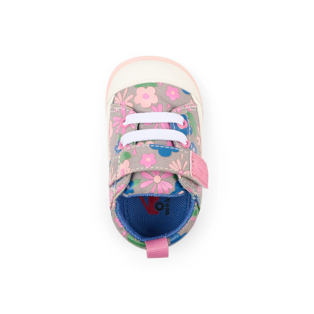 Stevie Mini Gray Floral | See Kai Run