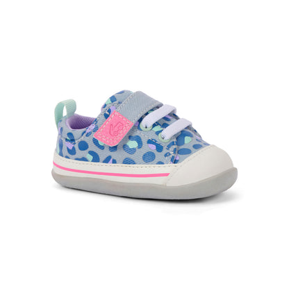 Stevie Mini Sky Blue/Leopard | See Kai Run