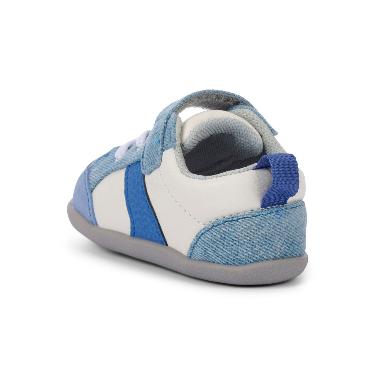 Connor Mini White/Washed Denim | See Kai Run