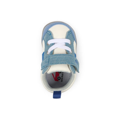 Connor Mini White/Washed Denim | See Kai Run