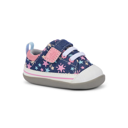 Stevie Mini Navy Denim/Stars | See Kai Run