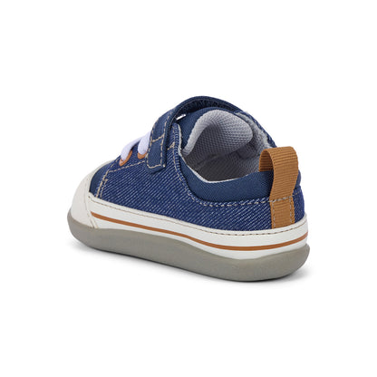 Stevie Mini (First Walker) Navy Denim | See Kai Run