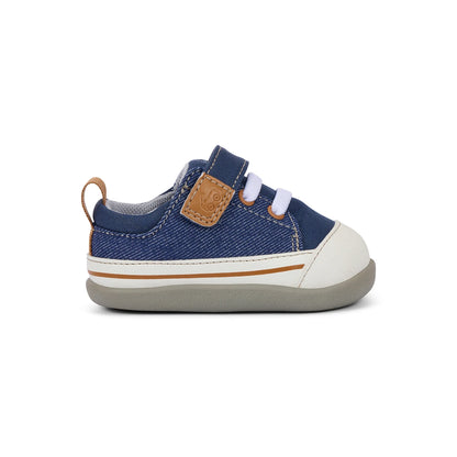 Stevie Mini (First Walker) Navy Denim | See Kai Run