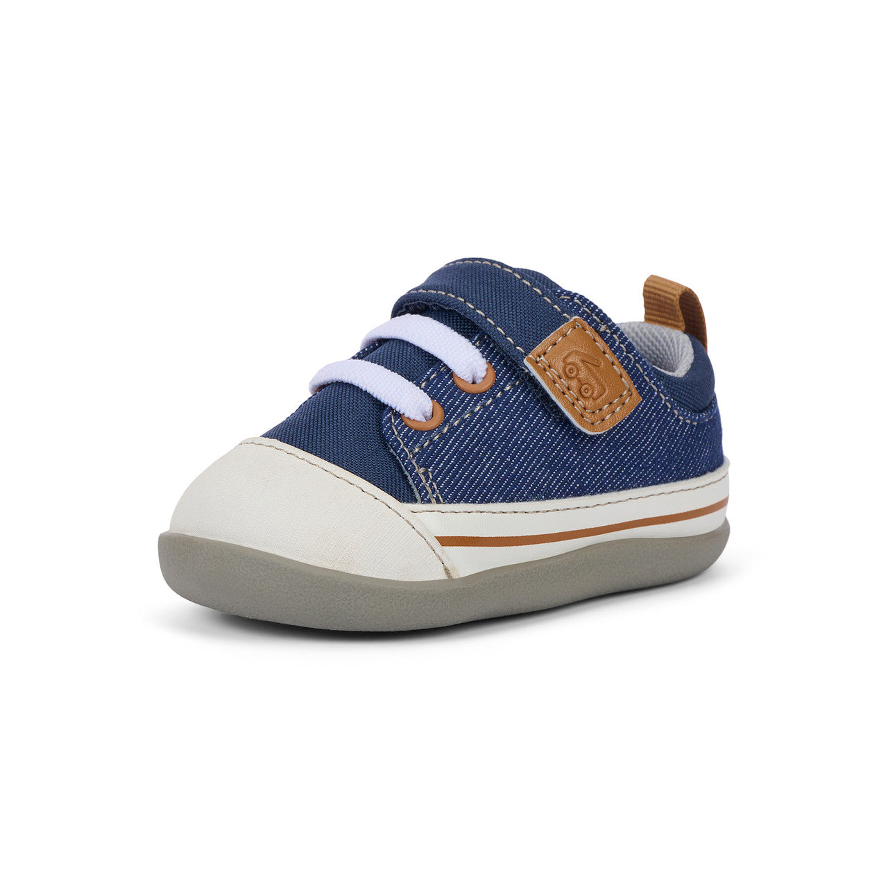 Stevie Mini (First Walker) Navy Denim | See Kai Run