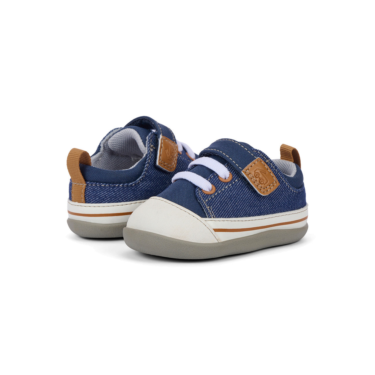Stevie Mini (First Walker) Navy Denim | See Kai Run