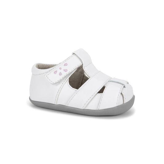 Brook (First Walker) White/Pink | See Kai Run