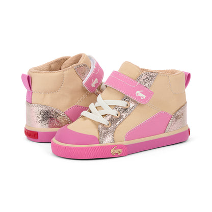 Dayton Oatmeal/Pink | See Kai Run