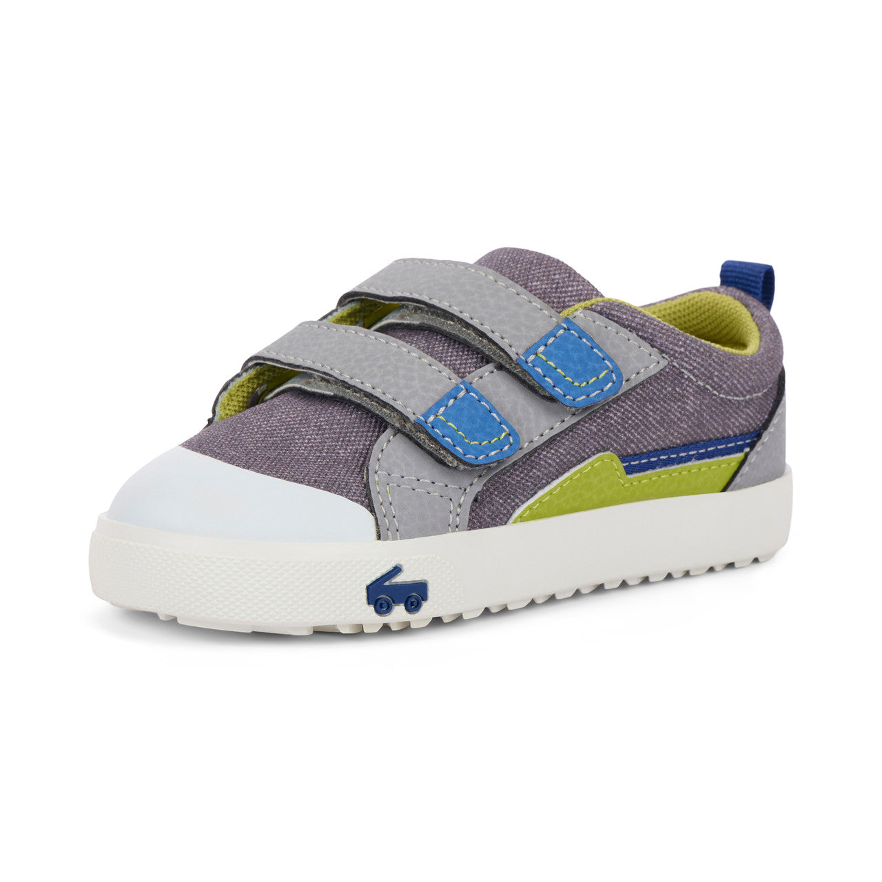 Riley Gray Denim/Lime | See Kai Run