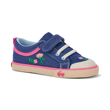 Kristin Blue Denim/Garden | See Kai Run