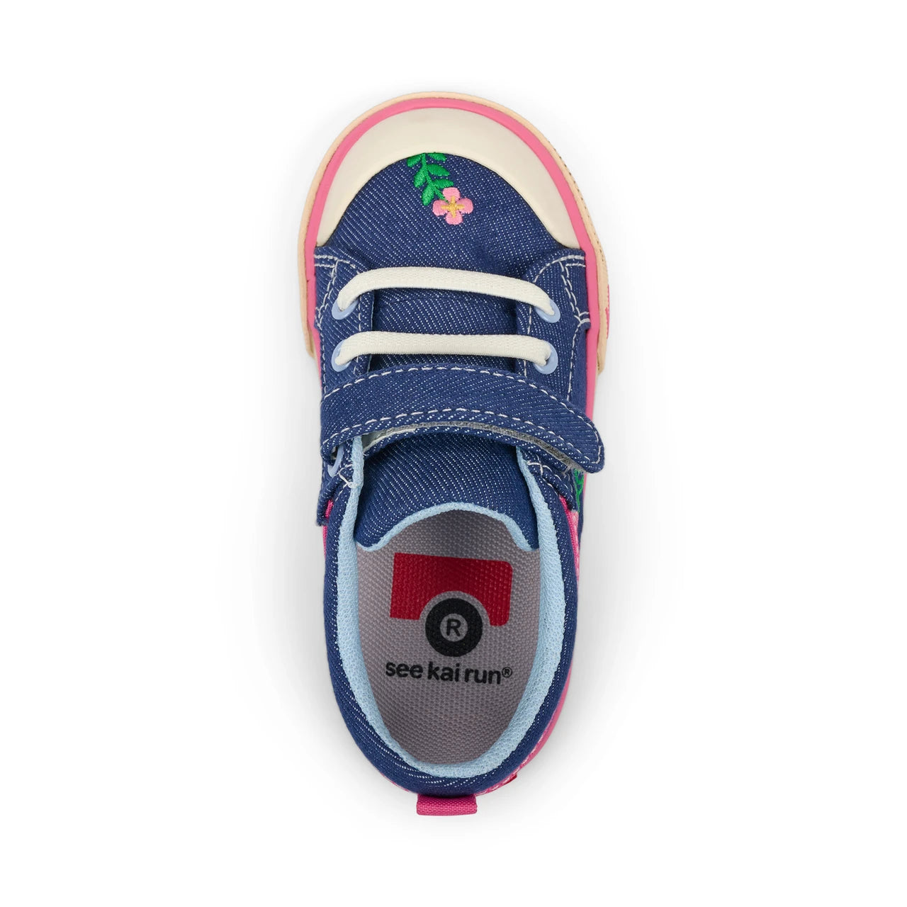Kristin Blue Denim/Garden | See Kai Run