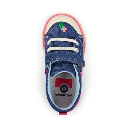 Kristin Blue Denim/Garden | See Kai Run