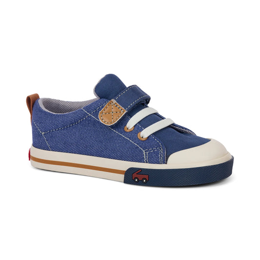 Stevie II Navy Denim | See Kai Run