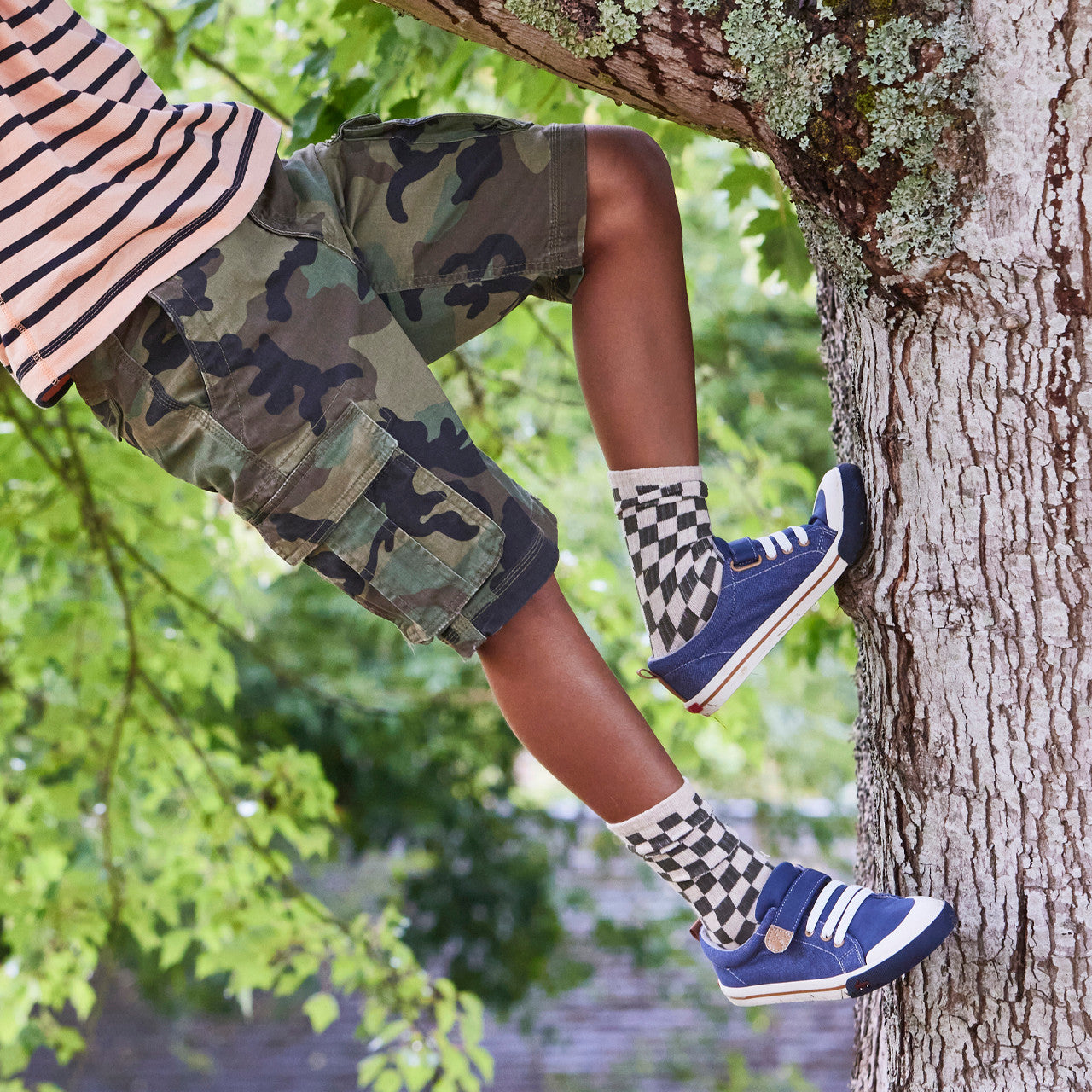 Stevie II Navy Denim | See Kai Run