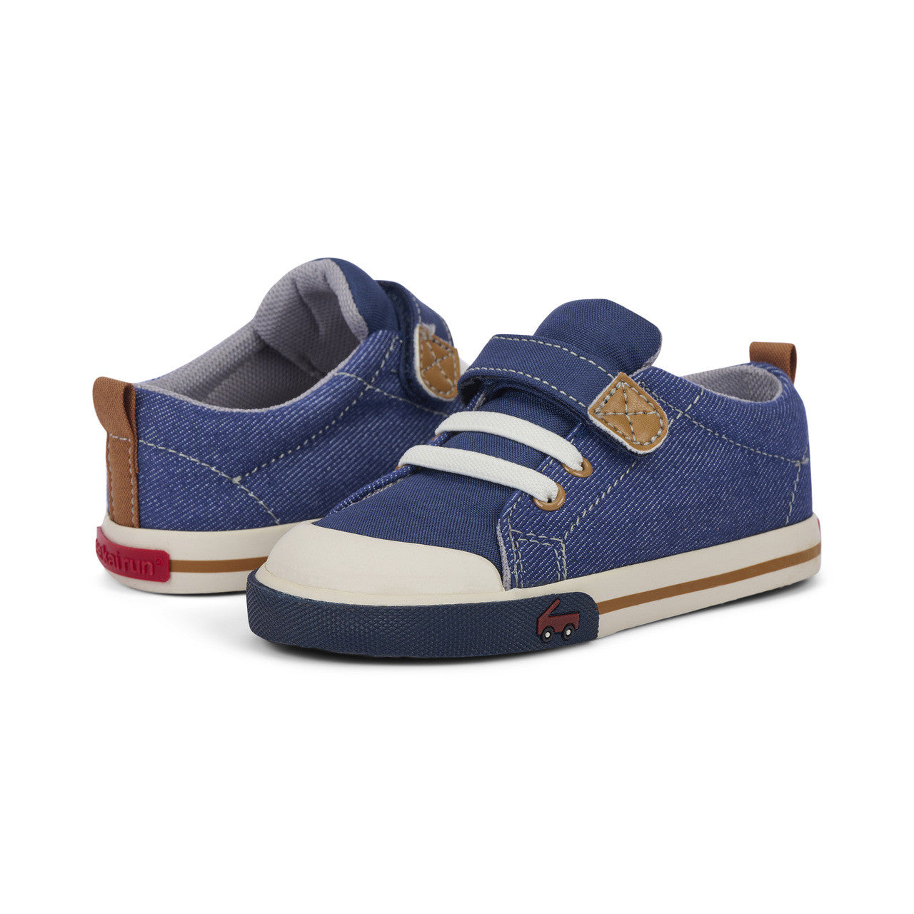 Stevie II Navy Denim | See Kai Run