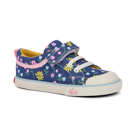 Kristin Blue Denim/Floral | See Kai Run