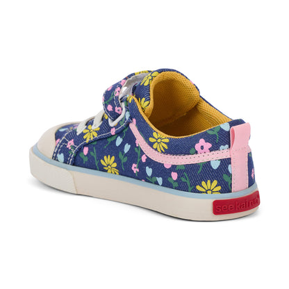 Kristin Blue Denim/Floral | See Kai Run