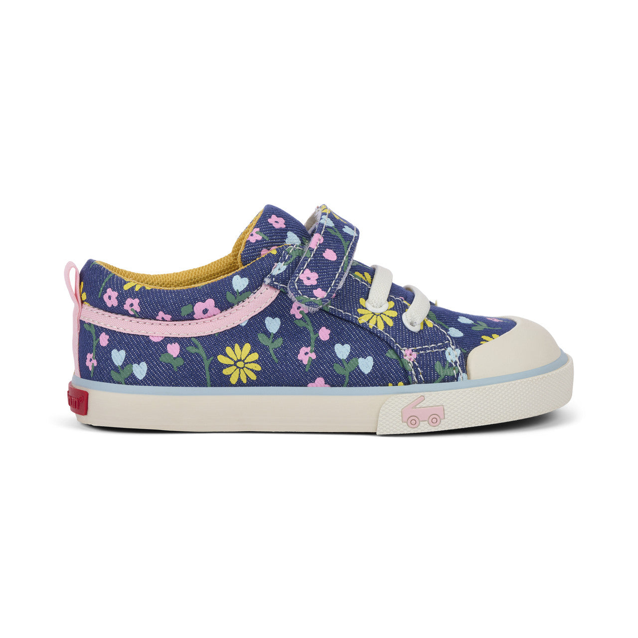 Kristin Blue Denim/Floral | See Kai Run