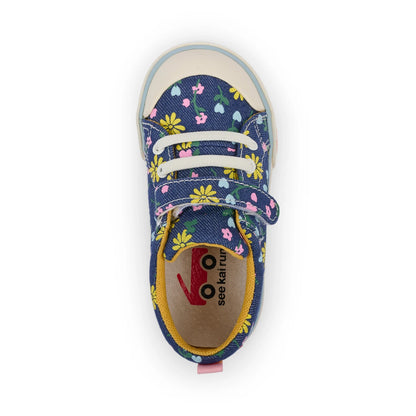 Kristin Blue Denim/Floral | See Kai Run