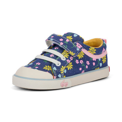 Kristin Blue Denim/Floral | See Kai Run