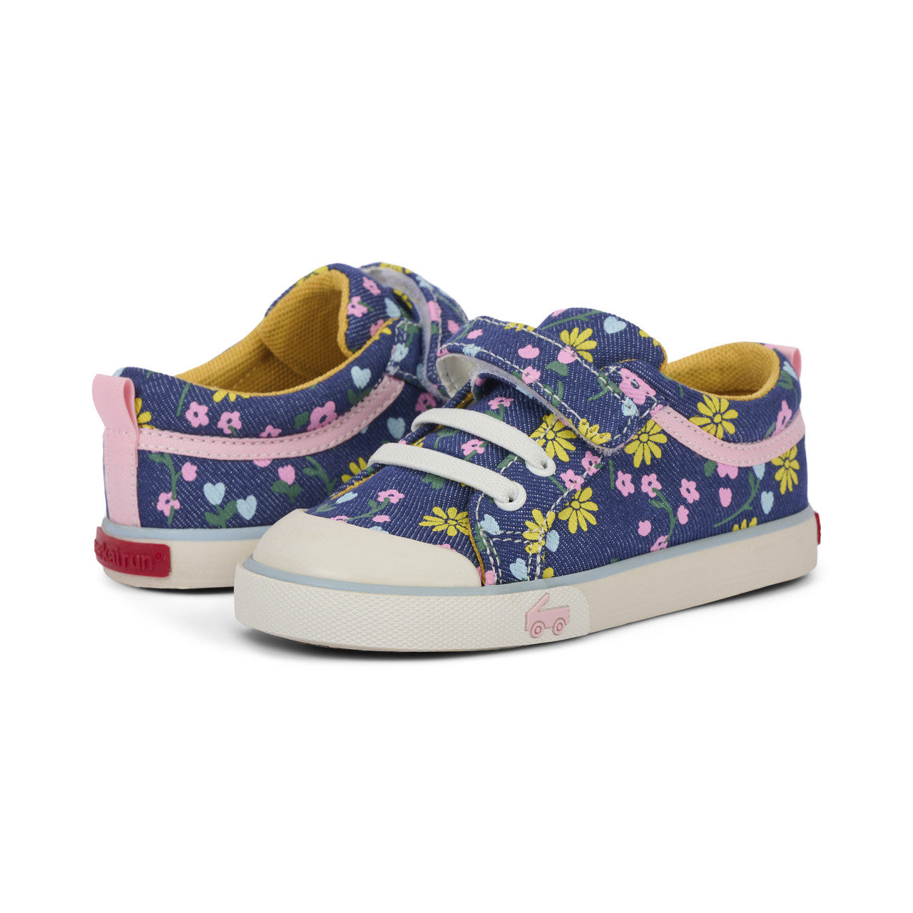 Kristin Blue Denim/Floral | See Kai Run