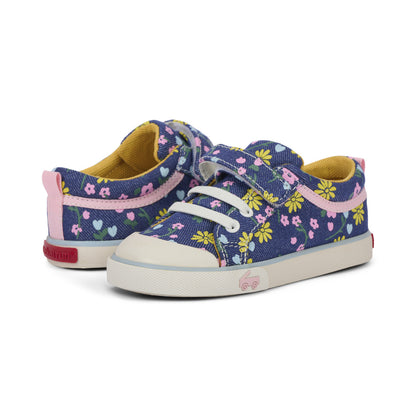 Kristin Blue Denim/Floral | See Kai Run