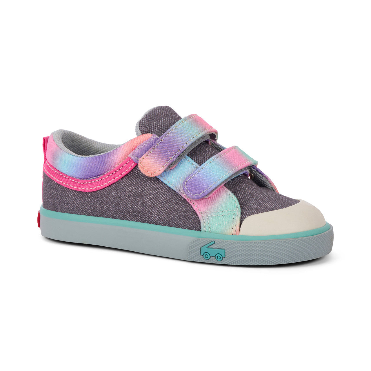 Robyne Gray Denim/Rainbow | See Kai Run