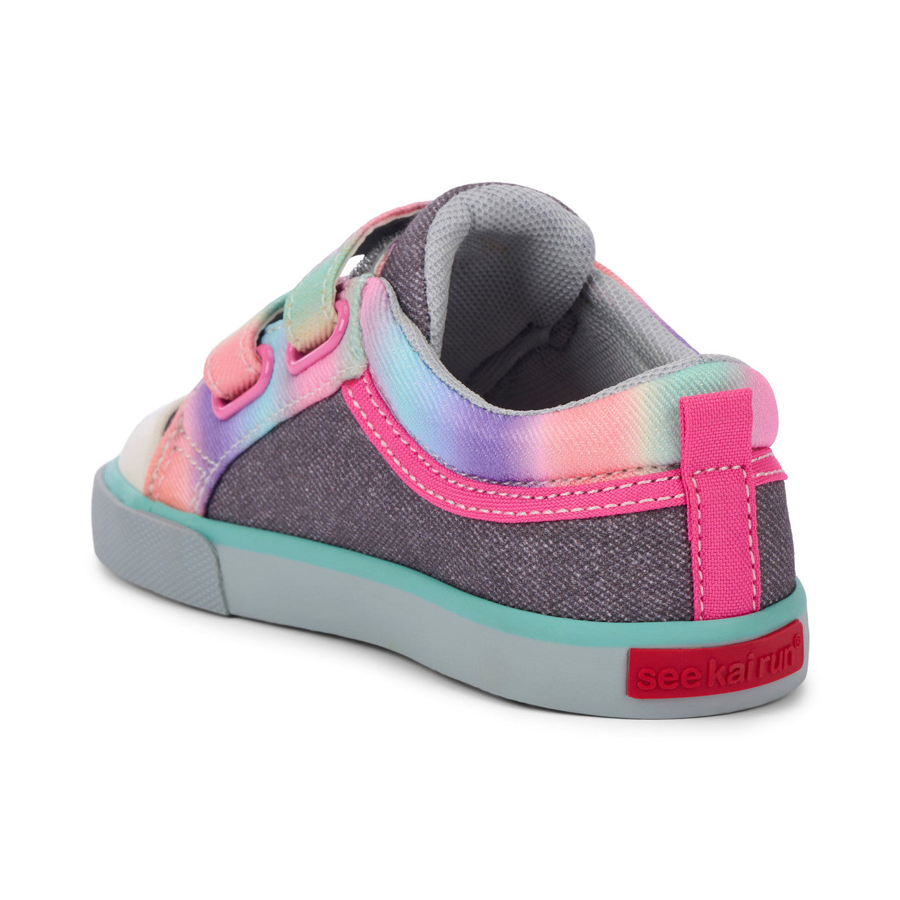 Robyne Gray Denim/Rainbow | See Kai Run