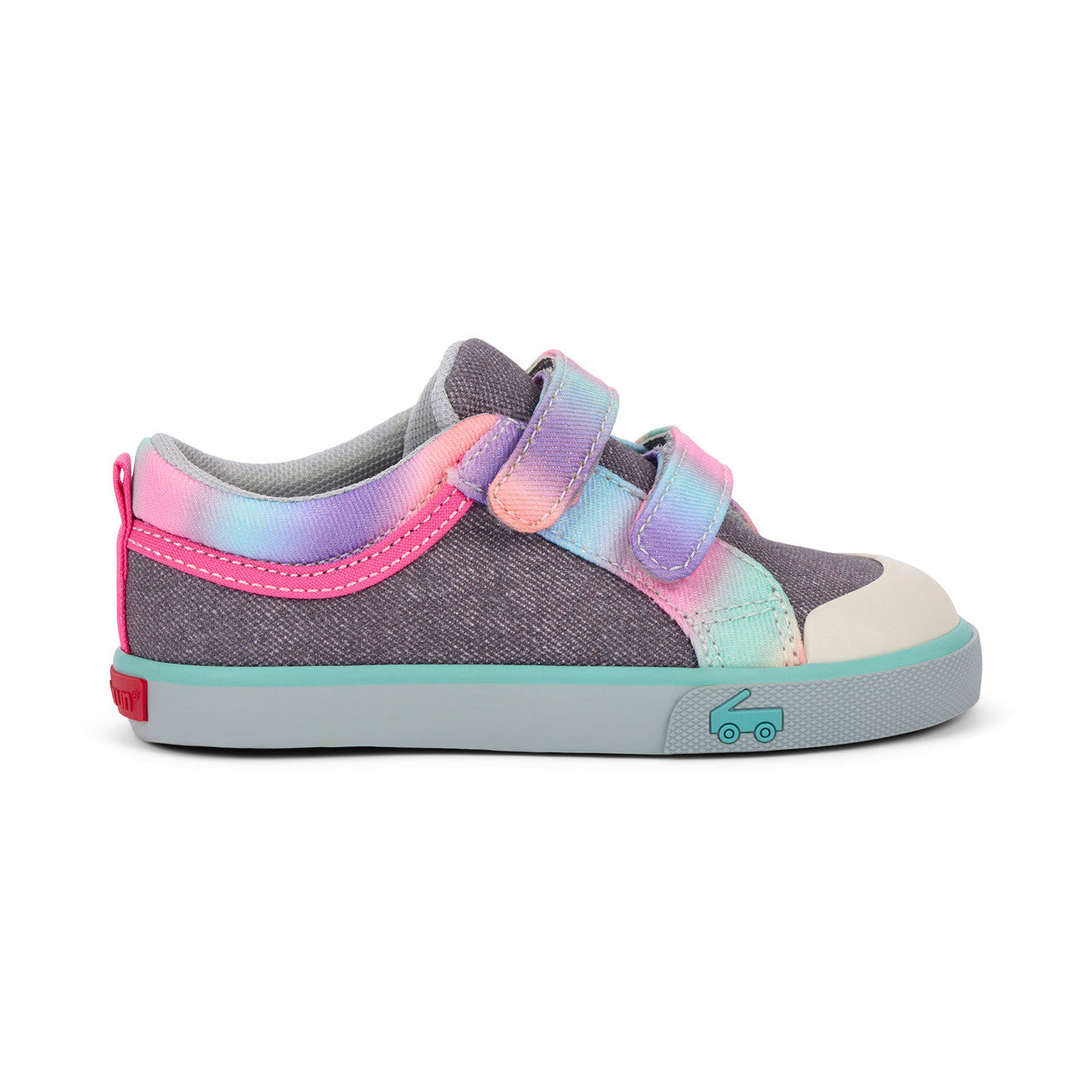Robyne Gray Denim/Rainbow | See Kai Run