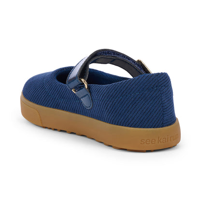 Lucia Navy Corduroy | See Kai Run