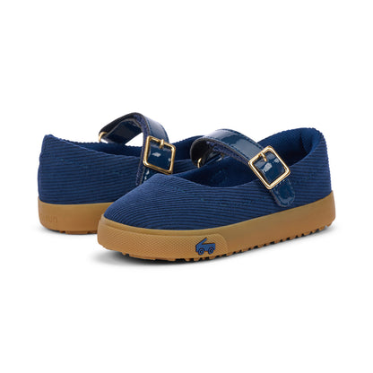 Lucia Navy Corduroy | See Kai Run